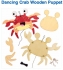 Crafty Packs Online with Charlie: Dancing Crab Wooden Puppet: All Ages